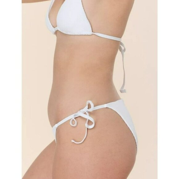 Andie Swim The String White Bikini Bottom Swimsuit Medium - Picture 3 of 4